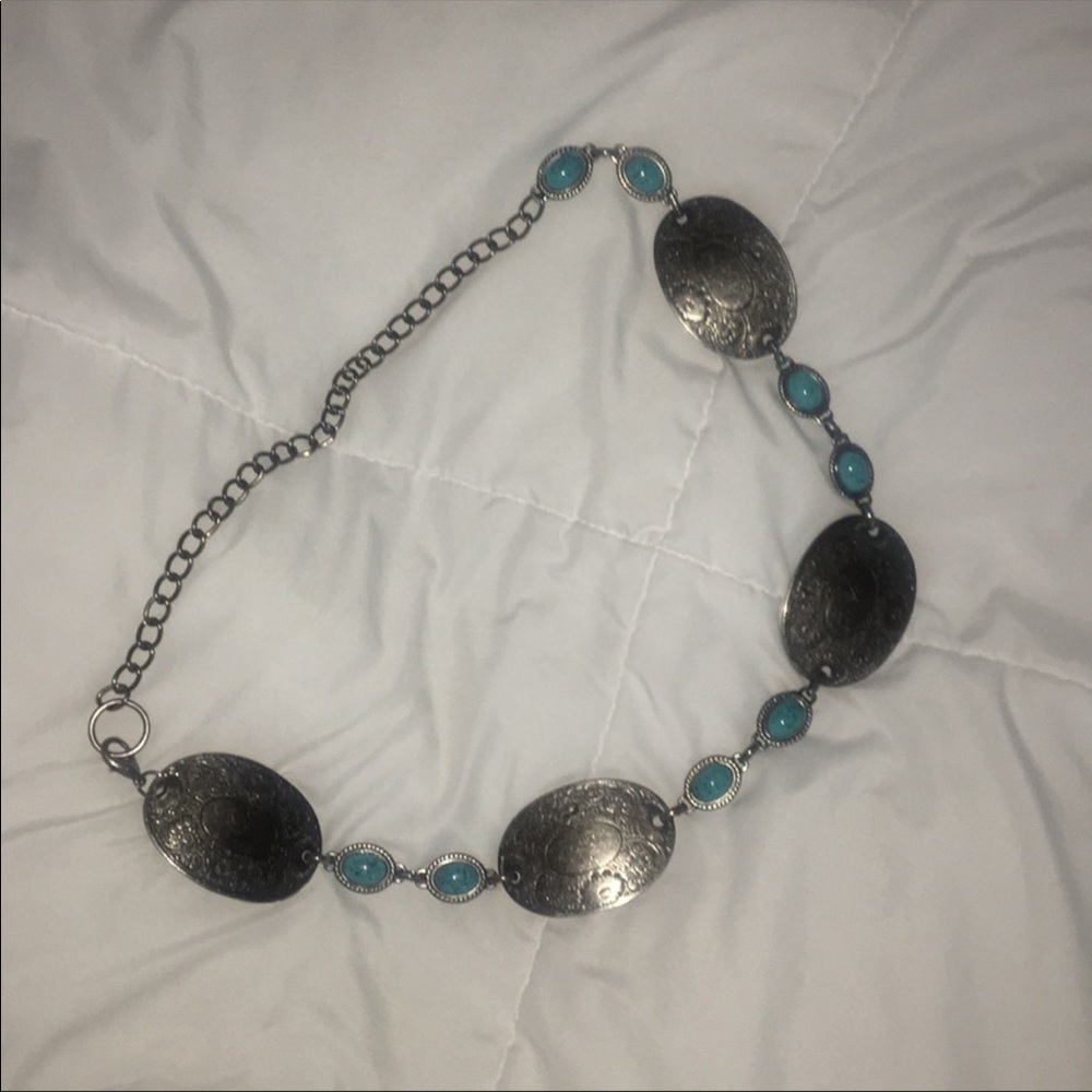 Vintage Stamped Concho Belt